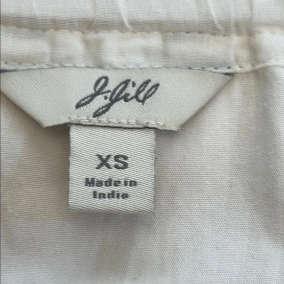 J. Jill White Cotton Skirt Button Embellishment - Picture 2 of 12